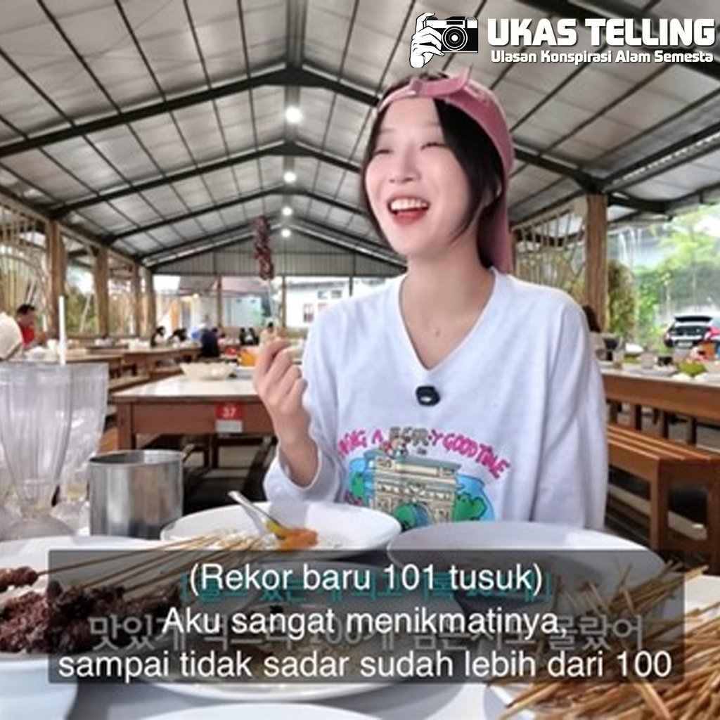 Tzuyang Pecahkan Rekor Makan 110 Sate Maranggi